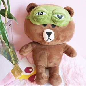 Meme sad frog eye mask 🐸